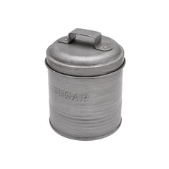 ESTIA ΔΟΧΕΙΟ ΖΑΧΑΡΗΣ ΜΕΤΑΛΛΙΚΟ 11x11x14cm ΜΕ ΑΕΡΟΣΤΕΓΕΣ ΚΑΠΑΚΙ