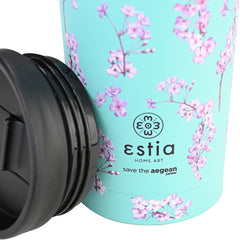 ESTIA ΘΕΡΜΟΣ TRAVEL MUG SAVE THE AEGEAN 500ml BLOSSOM GREEN