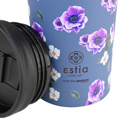 ESTIA ΘΕΡΜΟΣ TRAVEL MUG SAVE THE AEGEAN 500ml GARDEN BLUE