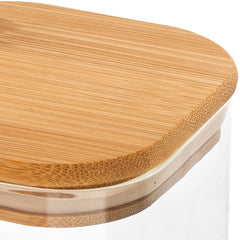 ESTIA ΔΟΧΕΙΟ ΑΠΟΘΗΚΕΥΣΗΣ BAMBOO ESSENTIALS 950ml ΓΥΑΛΙΝΟ ΜΕ ΚΑΠΑΚΙ