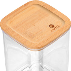 ESTIA ΔΟΧΕΙΟ ΑΠΟΘΗΚΕΥΣΗΣ BAMBOO ESSENTIALS ΠΛΑΣΤΙΚΟ 800ml ΣΤΟΙΒΑΖΟΜΕΝΟ