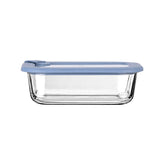 ESTIA ΦΑΓΗΤΟΔΟΧΕΙΟ COLORSEAL ΓΥΑΛΙΝΟ 640ml 18.9x14.5x6.7 ΜΕ ΚΑΠΑΚΙ ΣΙΛΙΚΟΝΗΣ ΜΠΛΕ