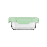 ESTIA ΦΑΓΗΤΟΔΟΧΕΙΟ CLICK&SEAL ΓΥΑΛΙΝΟ 370ml 16.3x12.3x6.2cm ΜΕ ΚΑΠΑΚΙ ΠΛΑΣΤΙΚΟ MINT