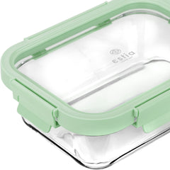 ESTIA ΦΑΓΗΤΟΔΟΧΕΙΟ CLICK&SEAL ΓΥΑΛΙΝΟ 1050ml 21.7x16.5x7.4cm ΜΕ ΚΑΠΑΚΙ ΠΛΑΣΤΙΚΟ MINT