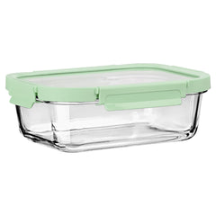 ESTIA ΦΑΓΗΤΟΔΟΧΕΙΟ CLICK&SEAL ΓΥΑΛΙΝΟ 1520ml 24.1x18.2x8.1cm ΜΕ ΚΑΠΑΚΙ ΠΛΑΣΤΙΚΟ MINT