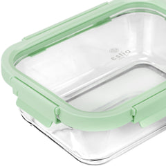 ESTIA ΦΑΓΗΤΟΔΟΧΕΙΟ CLICK&SEAL ΓΥΑΛΙΝΟ 1520ml 24.1x18.2x8.1cm ΜΕ ΚΑΠΑΚΙ ΠΛΑΣΤΙΚΟ MINT