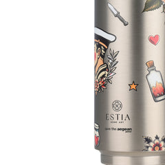 ESTIA ΘΕΡΜΟΣ TRAVEL CUP SAVE THE AEGEAN 500ml OLD SCHOOL INK