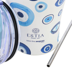 ESTIA ΘΕΡΜΟΣ COFFEE MUG SAVE THE AEGEAN 350ml SPIRIT OF LUCK
