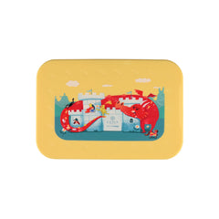 ESTIA ΠΑΙΔΙΚΟ ΦΑΓΗΤΟΔΟΧΕΙΟ SAVE THE AEGEAN 900ml ΜΕ 2 ΑΠΟΣΠΩΜ. ΘΗΚΕΣ FORTRESS DRAGON