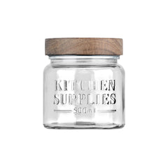 ESTIA ΔΟΧΕΙΟ ΑΠΟΘΗΚΕΥΣΗΣ ALLURE ΓΥΑΛΙΝΟ 500ml 10x10x11cm