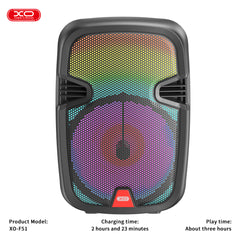 XO F51 Πολύχρωμο Jade Ηχείο Speaker RGB Bluetooth