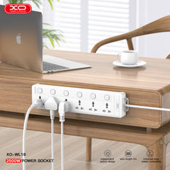 XO WL18 (UK) Πολύπριζο 6AC με Ανεξάρτητο Διακόπτη