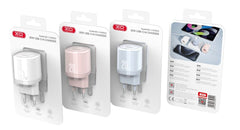 XO L144(EU) Φορτιστής PD20W 1USB-A+1USB-C Μπλε