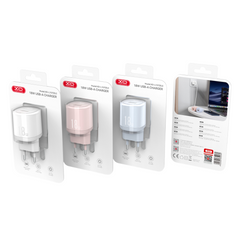 XO L157(EU) Φορτιστής QC3.0 18W Ροζ