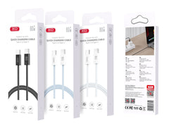 XO NB-Q273 iP15 Καλώδιο φόρτισης Type-C σε Type-C 60W Λευκό