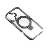 XO K31 iP16 6.1" TPU+Ακρυλική Μαγνητική Θήκη Τηλεφώνου Μαύρο