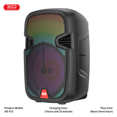 XO F51 Πολύχρωμο Jade Ηχείο Speaker RGB Bluetooth