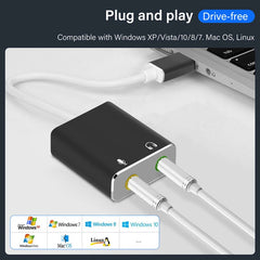 Κάρτα Ήχου USB 7.1 με Καλώδιο