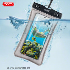 XO KT02 PVC Αδιάβροχη Θήκη Τηλεφώνου με Κρεμαστό Κλιπ