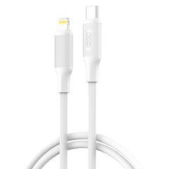 XO NB-Q265A PD 27W Καλώδιο Αντάπτορας Type-C σε Lightning Μινιμαλιστικό Λευκό