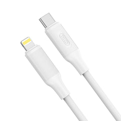 XO NB-Q265A PD 27W Καλώδιο Αντάπτορας Type-C σε Lightning Μινιμαλιστικό Λευκό