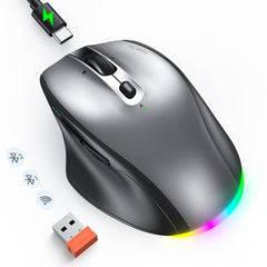 Meetion Ασύρματο Ποντίκι Office MT-BTM007 με Bluetooth & 2.4G Γκρι