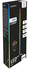 Avide LED Γωνιακό Φωτιστικό Δαπέδου Ψηφιακό RGB με Αισθητήρα Μουσικής και Τηλεχειριστήριο IR