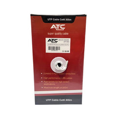 ATC-635 UTP CAT6 Στροφείο Εσωτερικού Χώρου με Χαλκό Γκρι PVC 305m