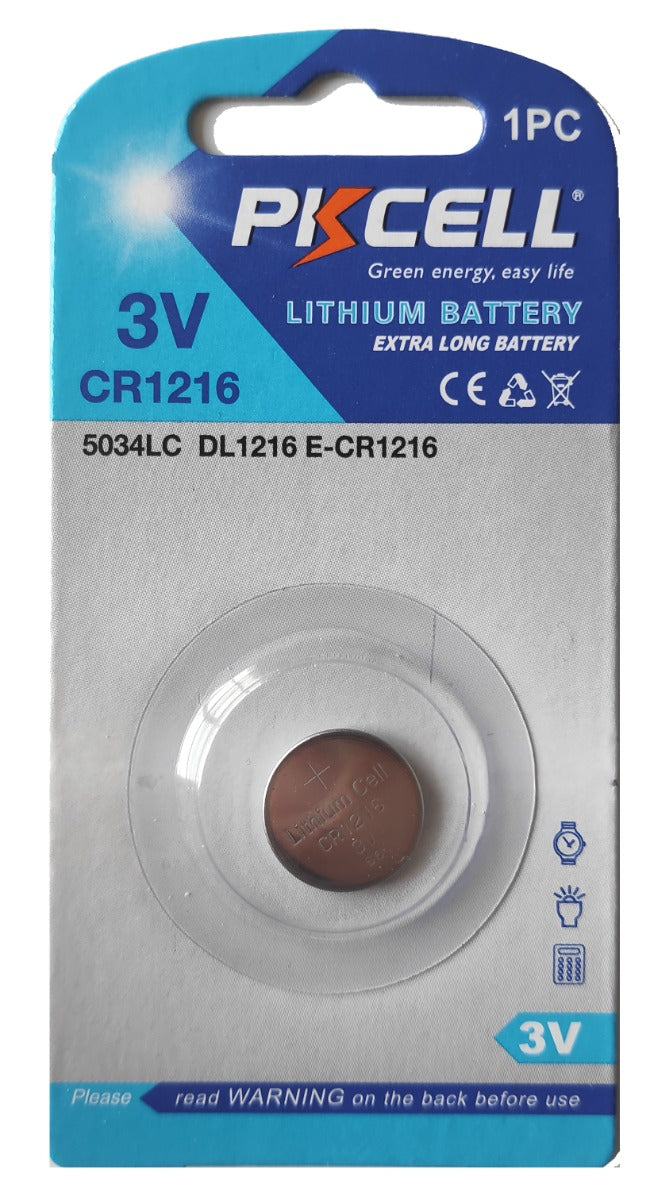 Pkcell Μπαταρία Κουμπί Λιθίου CR1216-1B (1τμχ)