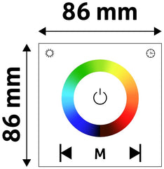 Avide Τηλεχειριστήριο Αφής και Ελεγκτής για LED Ταινία 12V 144W RGB