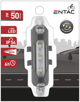 Entac Φως Ποδηλάτου Πλαστικό 2W Άσπρο