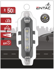 Entac Φως Ποδηλάτου Πλαστικό 2W Άσπρο