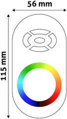 Avide Τηλεχειριστήριο Αφής RF και Ελεγκτής για LED Ταινία 12V 216W RGB με 5 Πλήκτρα