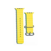 XO BT02B Λουράκι Ρολογιού Σιλικόνης Universal Κίτρινο 42/44/45/49mm