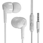 XO EP37 Ακουστικά Handsfree In-ear 1.15m Λευκά