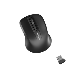 Meetion MT-MINIGO Αθόρυβο Mini 2.4G Ασύρματο Optical Ποντίκι Μαύρο