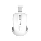 Meetion MT-MINIGO Αθόρυβο Mini 2.4G Ασύρματο Optical Ποντίκι Λευκό