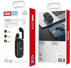 XO X6 Ασύρματα Ακουστικά TWS Μαύρα