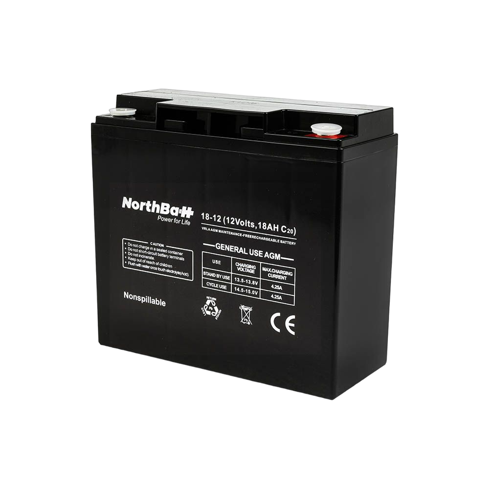 NORTHBATT Μπαταρία Μολύβδου GEN. USE AGM 12V 18Ah, C20