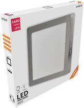 Avide LED Πλαφονιέρα Οροφής Τετράγωνη από Αλουμίνιο Σατέν Νίκελ 18W Λευκό 4000K