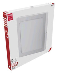 Avide LED Φωτιστικό Οροφής Τετράγωνο Αλουμίνιο 24W Θερμό 3000K