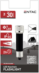 Entac Φακός 5 LED Μπρελόκ Μαύρο