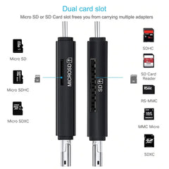 Card Reader 4 σε 1 Micro+2.0 A & Type C & Lightning