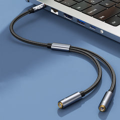 Αντάπτορας ATC HQ 3.5mm 4PIN Θηλυκό σε 2x 3.5mm 0.35m