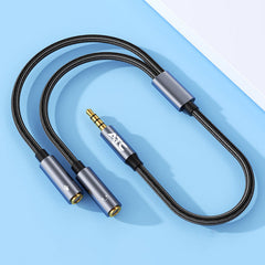 Αντάπτορας ATC HQ 3.5mm 4PIN Θηλυκό σε 2x 3.5mm 0.35m