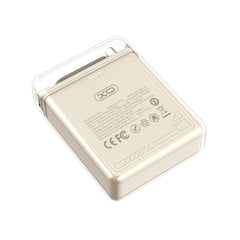 XO PR226 Mini Μαγνητικό Power Bank Γρήγορης Φόρτισης με Διαφάνεια και Φωτεινή Ένδειξη 10000mAh (Μπεζ)