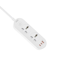 XO WL31 Πολύπριζο (EU) 30W 2AC + 1USB-A + 2USB-C με Διακόπτη