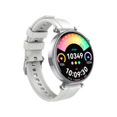 XO GT4 mini Αθλητικό Smartwatch AMOLED Ασημί
