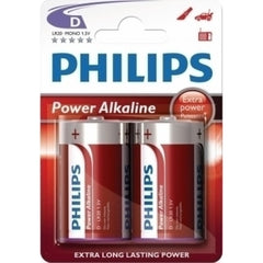 Philips Αλκαλικές Μπαταρίες LR20P2B/10 D