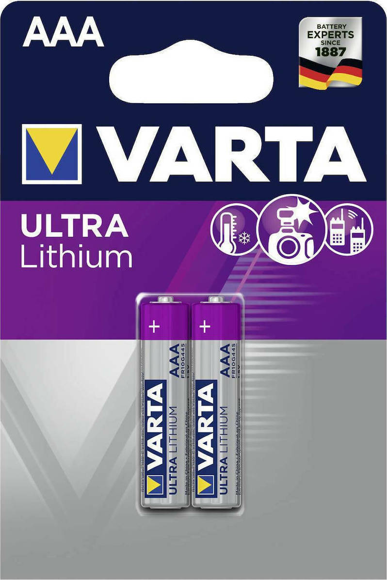 Varta Μπαταρίες Ultra Λιθίου 6103 AAA (2τμχ)
